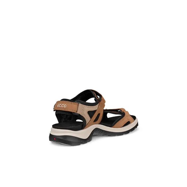 Medial of Women's ECCO Offroad Yucatan Walking Sandal with Velcro Straps in Cashmere Nude Tan