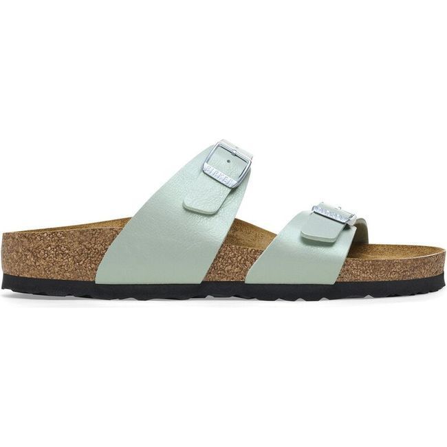 Birkenstock Women's Sydney Birko-Flor Graceful Surf Green Sandal 1026554