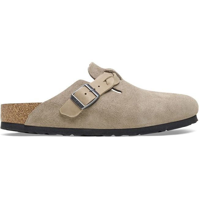 Birkenstock Women's Boston Braid Taupe Narrow Clog 1026694