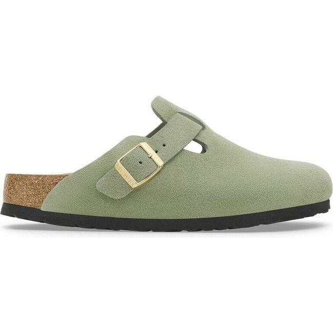 Birkenstock Women's Boston Soft Footbed Green Tea Narrow Clog 1027934