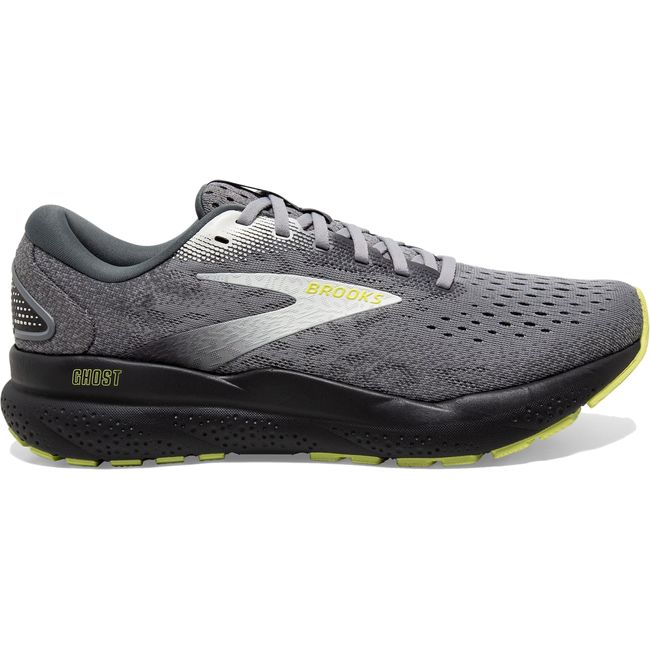 Brooks Men's Ghost 16 Running Shoe Primer/Grey/Lime 110418-040