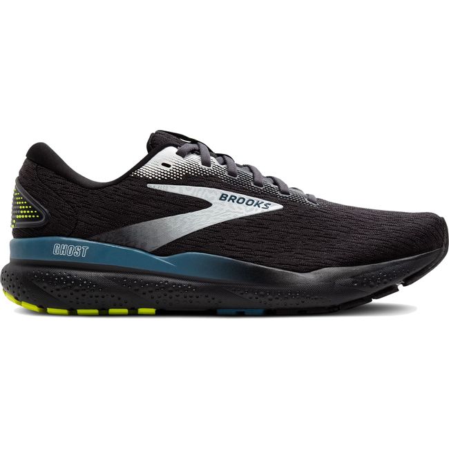 Brooks Men's Ghost 16 Running Shoe Black/Ebony/Blue 110418-046