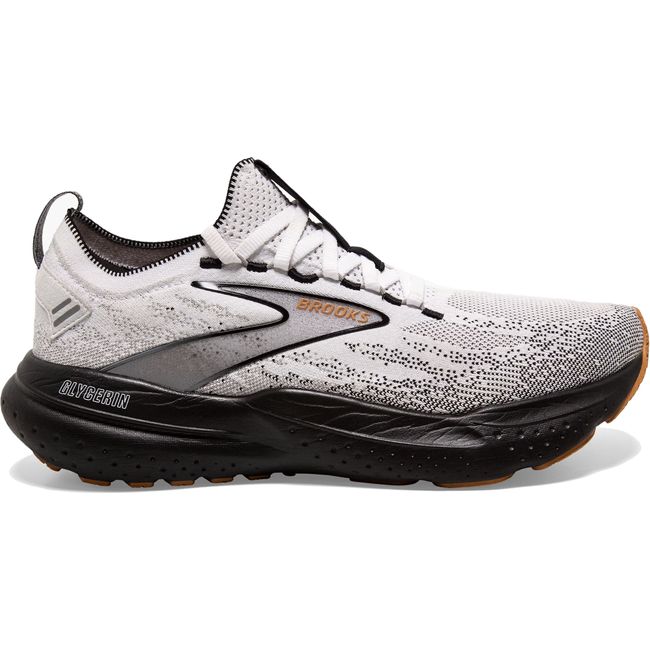 Brooks Men's Glycerin Stealthfit 21 Running Shoe White/Grey/Black 110421-135