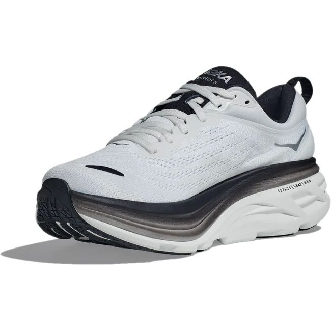 Hoka Men's Bondi 8 Running Shoe White/Black 1123202-WBLC