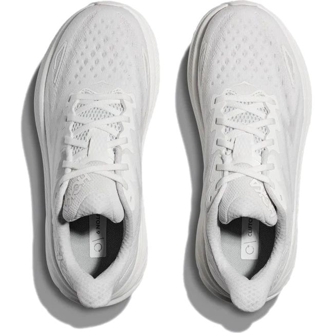 Hoka Women's Clifton 9 Running Shoe White/White 1127896/1132211-WWH