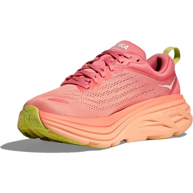 Hoka Women's Bondi 8 Running Shoe Coral/Papaya 1127952-CPPY