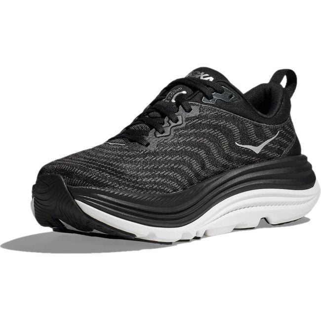 Hoka Women's Gaviota 5 Running Shoe Black/White 1134235/1134270-BWHT