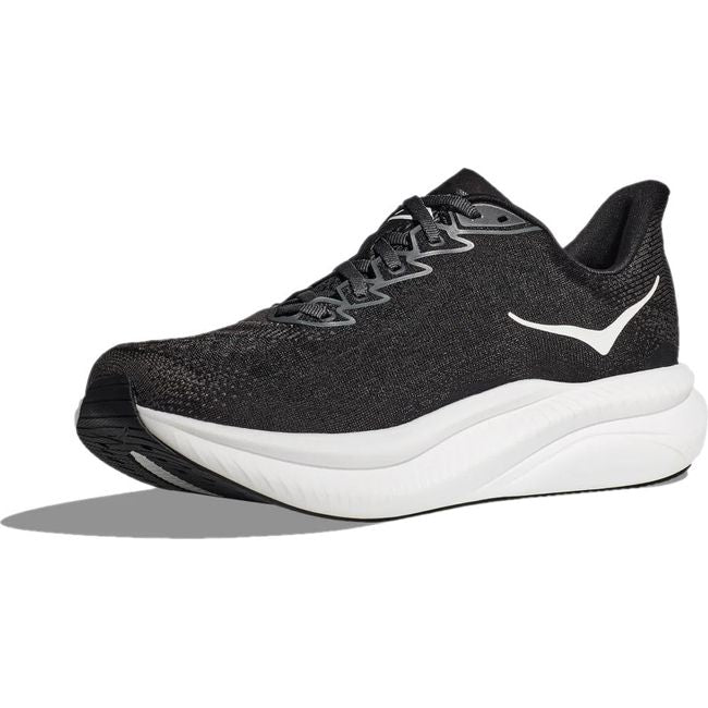 Hoka Men's Mach 6 Running Shoe Black/White 1147790-BWHT
