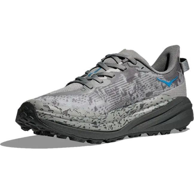 Hoka Men's Speedgoat 6 Trail Running Shoe GALACTIC GREY/HOKA BLUE 1147791/1147830-GCG