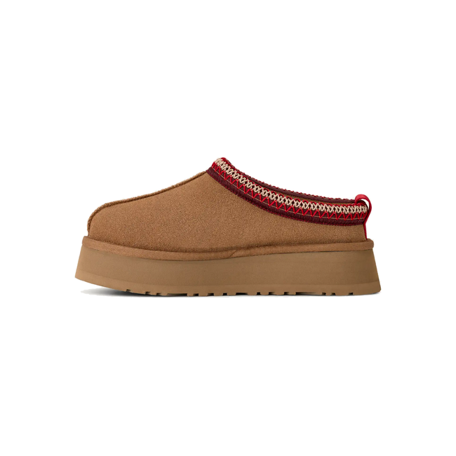 Medial side of UGG Women's Tazz II Clog in Chestnut Brown