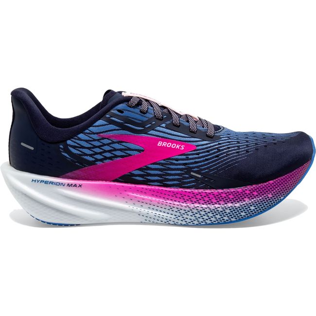 Brooks Women's Hyperion Max Running Shoe PEACOAT/MARINA BLUE/PINK GLO 120377-441