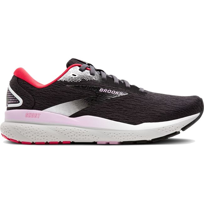 Brooks Women's Ghost 16 Running Shoe Black/Ebony/Raspberry 120407-051