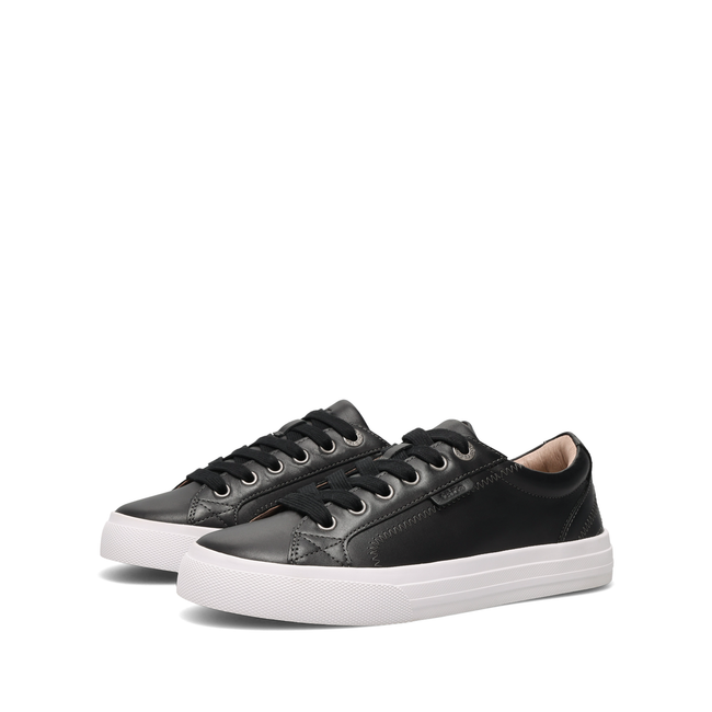 Pair of Taos Plim Soul Lux sneakers in black and white