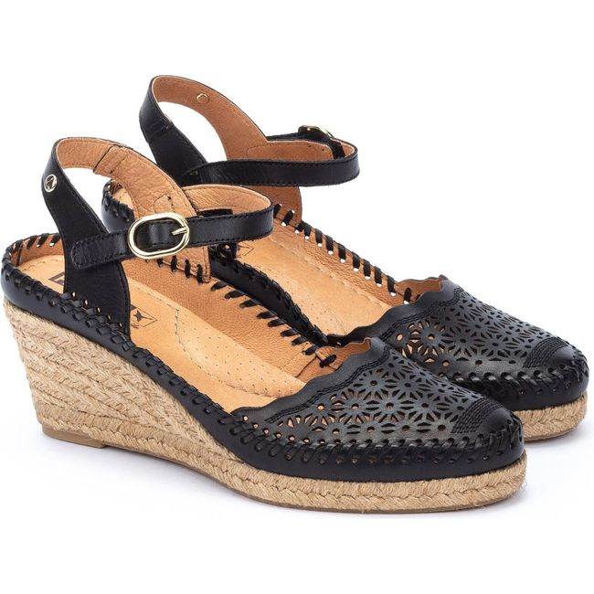 Pikolinos Women's Vila Wedges W9Y-1508 BLACK
