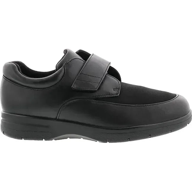 Drew Men's Journey II Shoe Black Leather/Black Stretch 44885-99