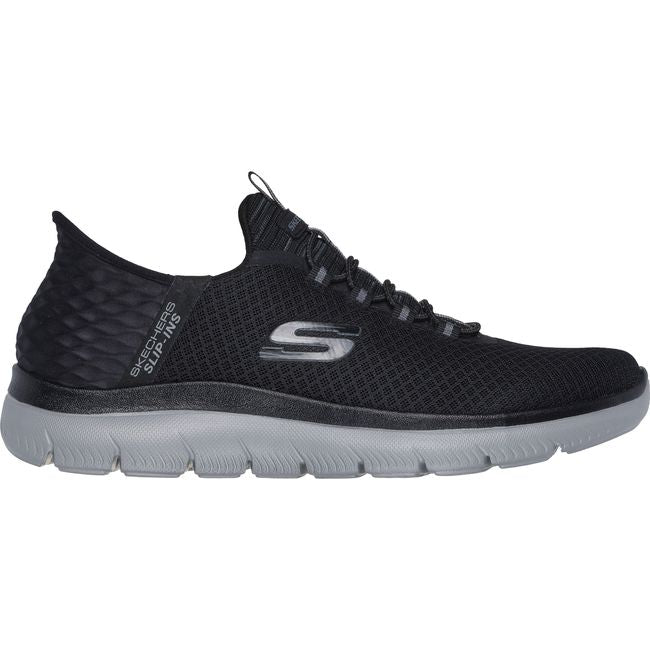 Skechers Men's High Range Slip On Shoe Black/Charcoal 232457/232457W-BKCC