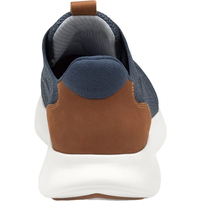 Johnston & Murphy Men's Amherst 2.0 Knit Plain Toe Shoe Navy Heathered Knit 25-0739