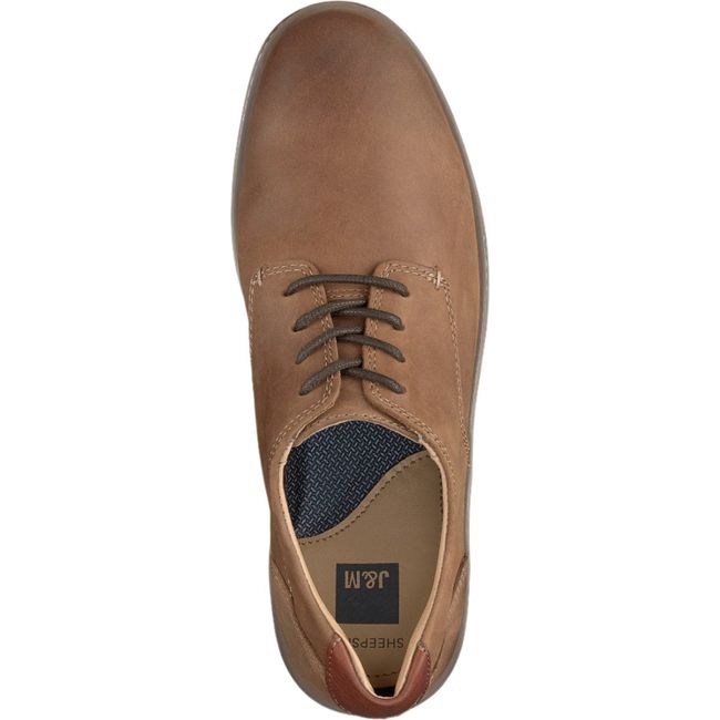 Johnston & Murphy Men's McGuffey Plain Toe Dress Shoe Tan Oiled Full Grain 25-1642