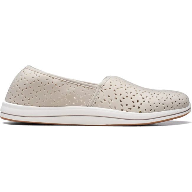 Clarks Women's Breeze Emily Slip On Shoe Light Taupe 26171369
