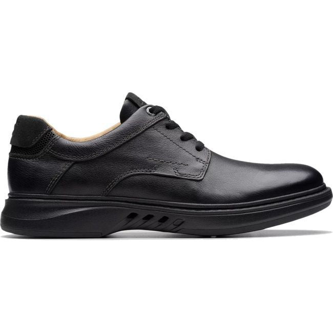 Clarks Men's Un Briley Pace Shoe Black Leather 26179981