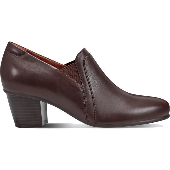 Cobb Hill Women's Winny Slip On Heel Dark Brown CWINNY DBR01