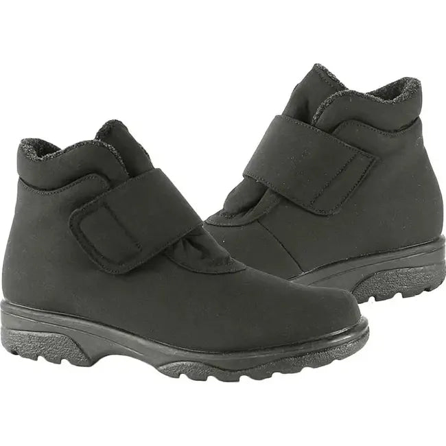 Pair of ToeWarmers Women's Active Winter Boot in Black with Velcro Adjustability