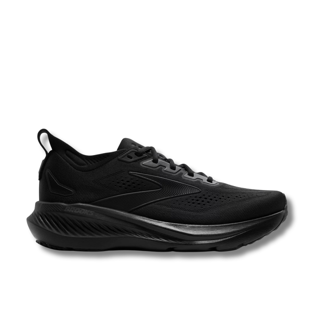 Lateral side of Brooks Men's Glycerin GTS 23 Running Shoe in All Black