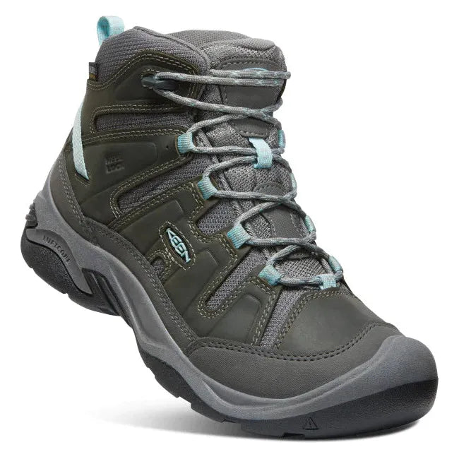 Keen Women's Circadia Waterproof Hiking Boot Steel Grey Cloud Blue 1026763
