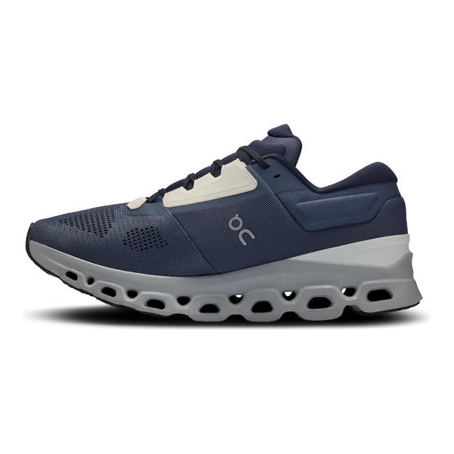 On Running Men's Cloudstratus 3 Running Shoe Metal/Glacier 3MD30112139