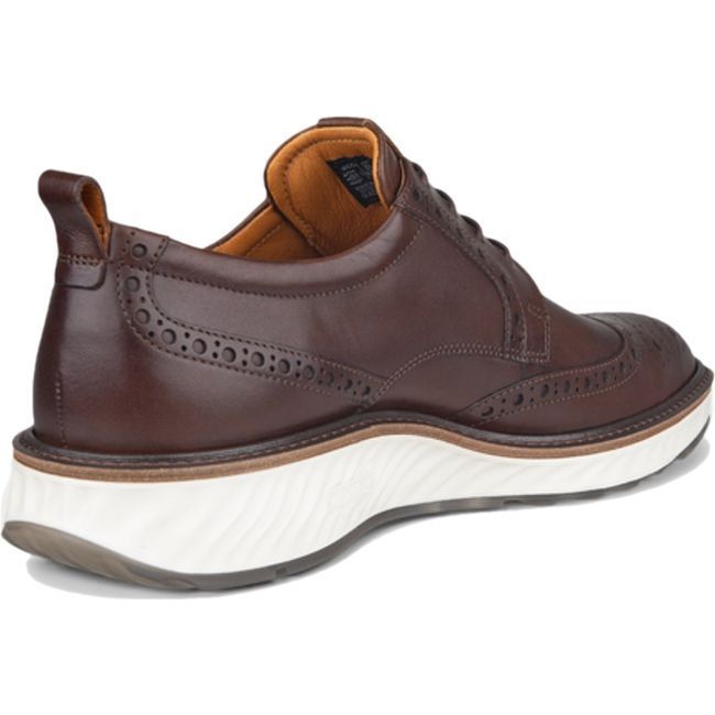 ECCO Men's ST.1 Hybrid Wingtip Dress Shoe Cocoa Brown 836424-01482
