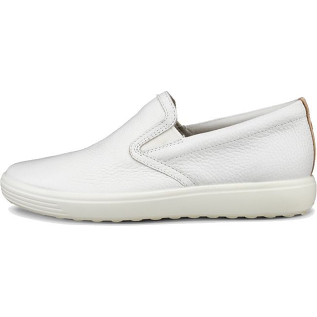 ECCO Women's Soft 7 Slip On Shoe White/Powder 470493-59529