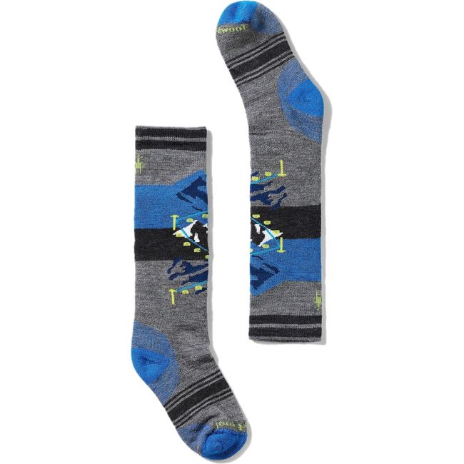 Medium gray and blue Smartwool Kids&