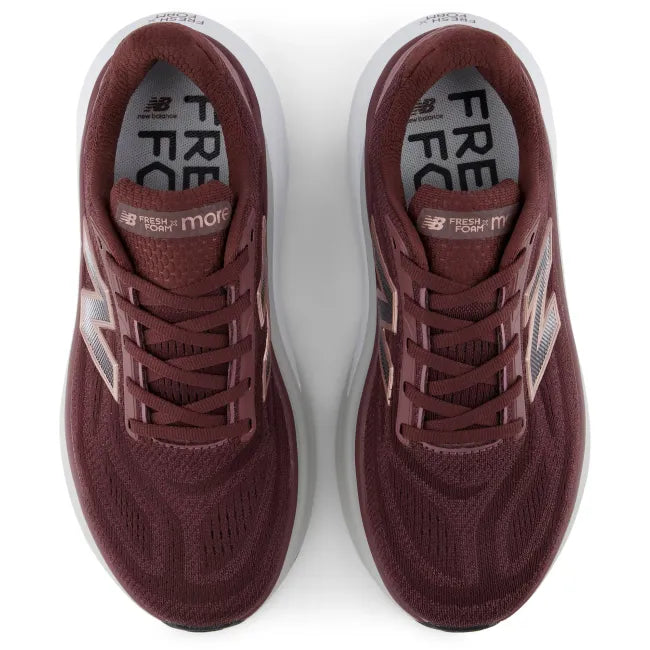 Top down view of New Balance Fresh Foam X More v6 women&