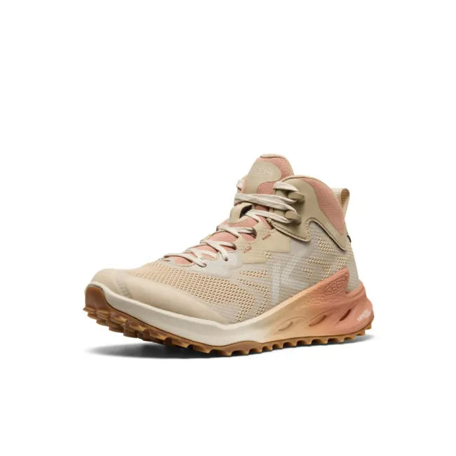 Front of safari cork beige KEEN Women's Zionic NXT Waterproof Hiking Boot