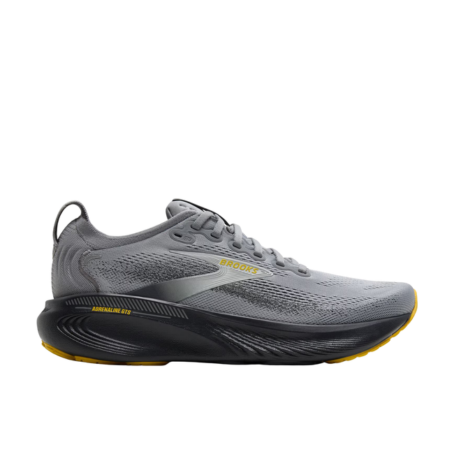 Side of Brooks Men's Adrenaline GTS 25 Running Shoe in Primer Grey