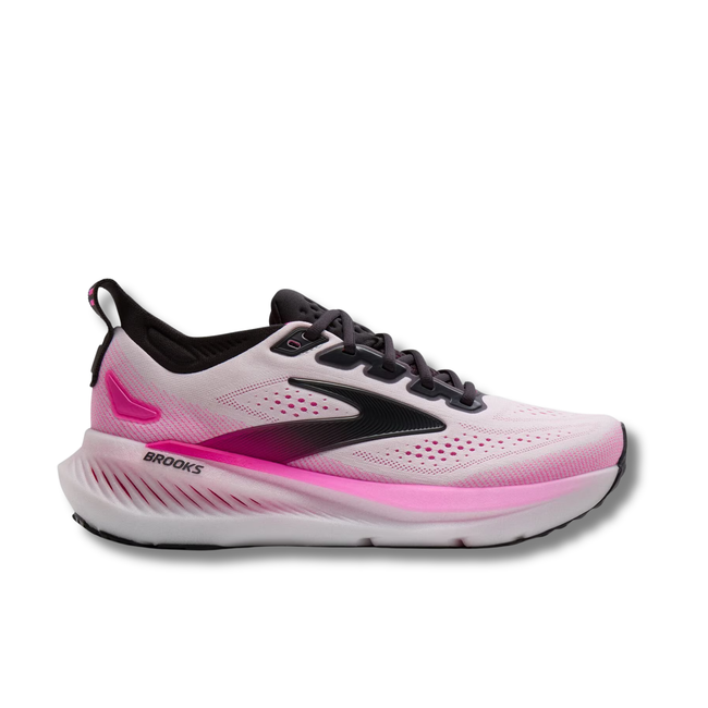 Lateral side of Brooks Women's Glycerin 23 Running Shoe in Cyber Pink