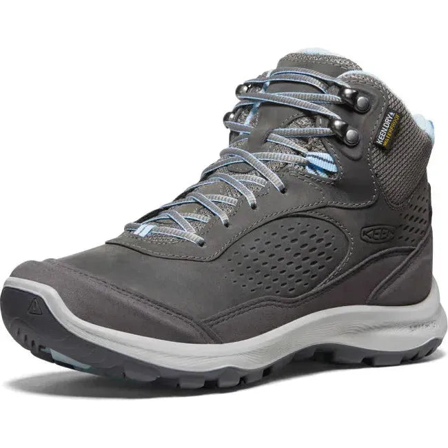 Keen Women's Terradora Explorer Mid Waterproof Steel Grey/Clear Sky Hiking Boot 1027926