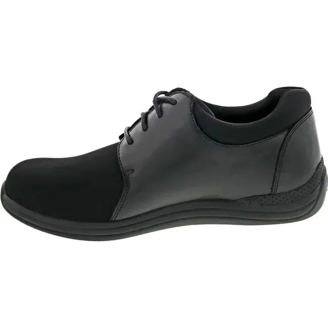Drew Women's Clover Shoe Black Leather/Black Stretch 10300-99