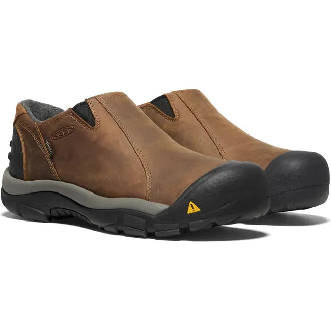 Pair of Men's Keen Brixen Waterproof Low Shoes in Madder Brown
