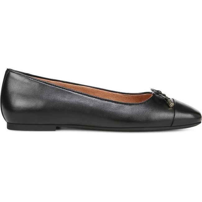 Vionic Women's Klara Ballet Flat Black Leather I8667L1001