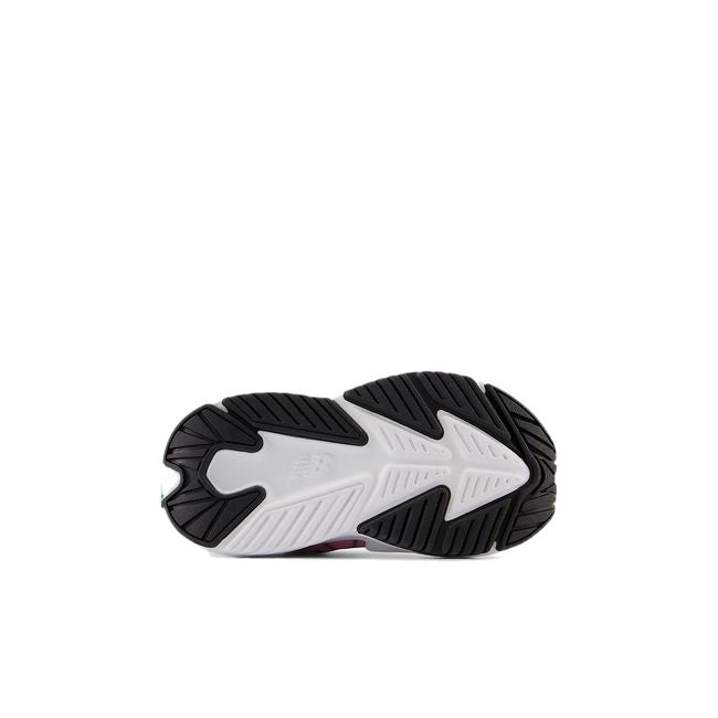 While sole of velcro New Balance Toddler Rave Run V2 Shoe Grey &amp; NB Navy