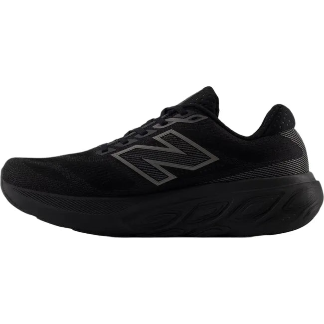 Medial side of New Balance Men's Fresh Foam X 880v15 Running Shoe in all black