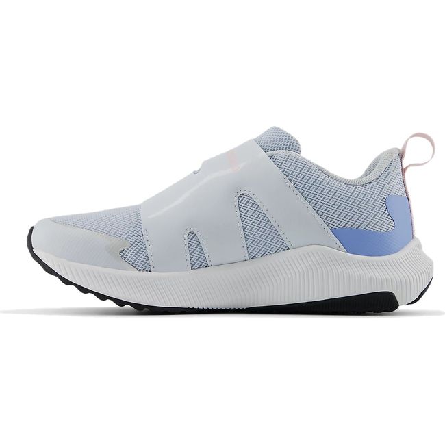 Medial side of New Balance Little Kids' DynaSoft Reveal V4 BOA Running Shoe in ice blue and pink