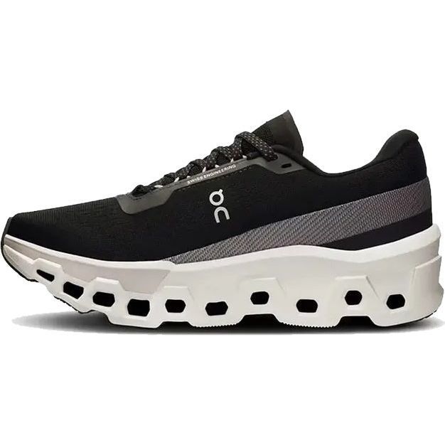 On Running Women's Cloudmonster 2 Running Shoe Black/White 3WE10111197
