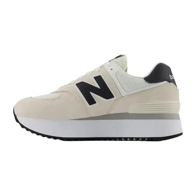 New Balance Women's 574+ Lifestyle Shoe Linen/Sea Salt/Phantom WL574ZAH