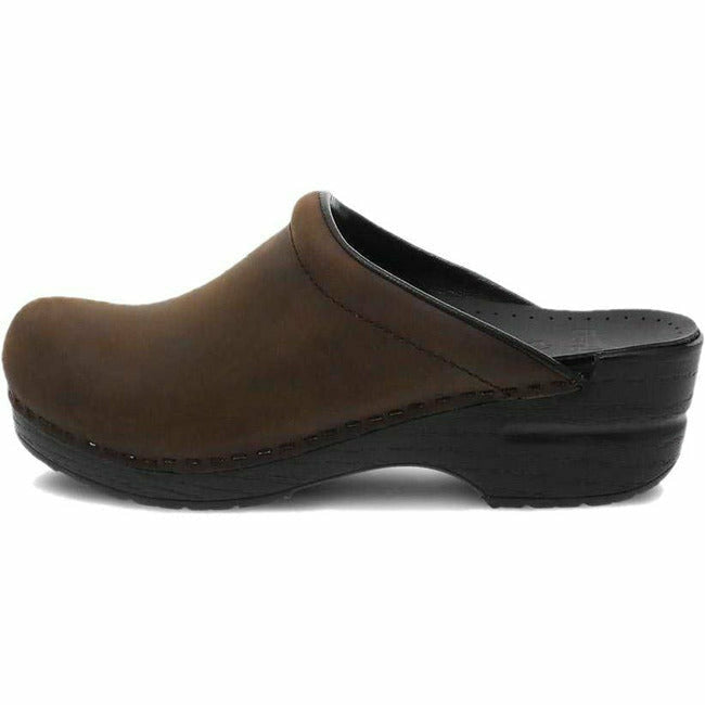 Dansko Women's Sonja Clog Brown Oiled Leather DANSKO FOOTWEAR Roderer Shoe Center