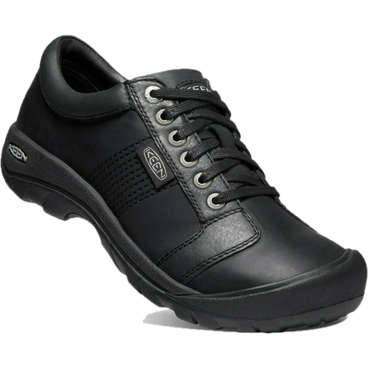 Keen Men's Austin Casual Shoe Black Water-Resistant Leather KEEN FOOTWEAR Roderer Shoe Center