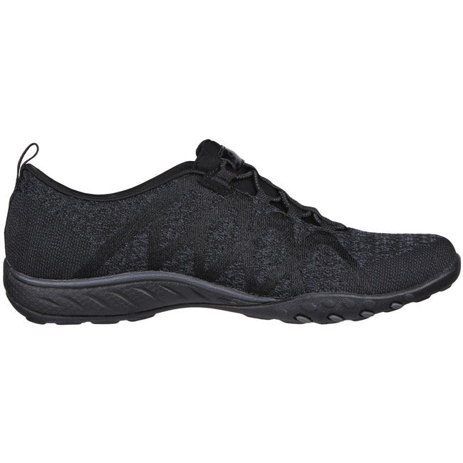 Skechers Women's Breathe-Easy Infi-Knity Slip On Shoe Black 100301-BLK