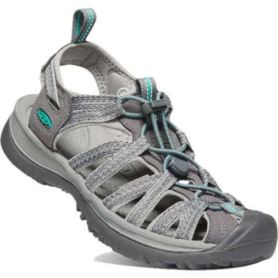Keen Women's Whisper Water Friendly Sandal Grey/Green KEEN FOOTWEAR Roderer Shoe Center