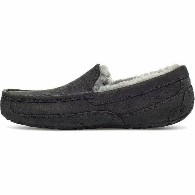 UGG Men's Ascot Leather Slipper Black 1103889-BLK